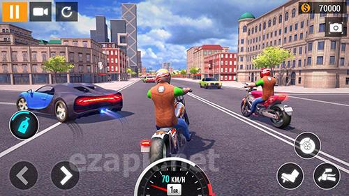 City motorbike racing