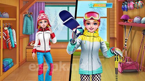 Ski girl superstar: Winter sports and fashion game