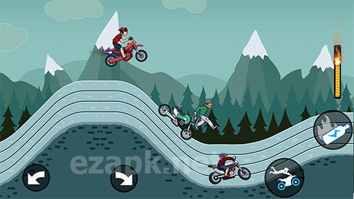 Mad motor: Motocross racing. Dirt bike racing