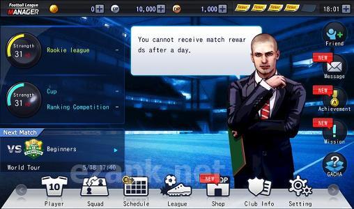 Football league: Manager