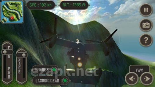 V22 Osprey: Flight simulator