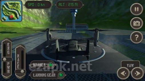 V22 Osprey: Flight simulator