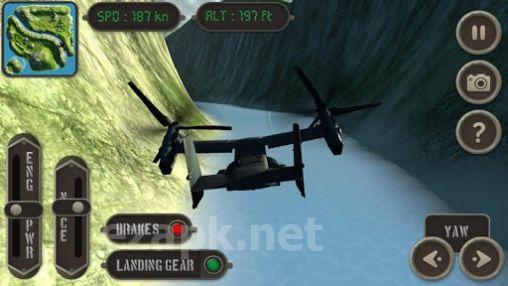 V22 Osprey: Flight simulator