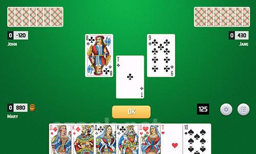 Thousand card game