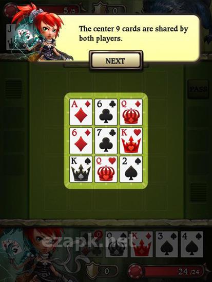 Swords and poker: Adventures
