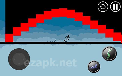 Stickman parkour platform