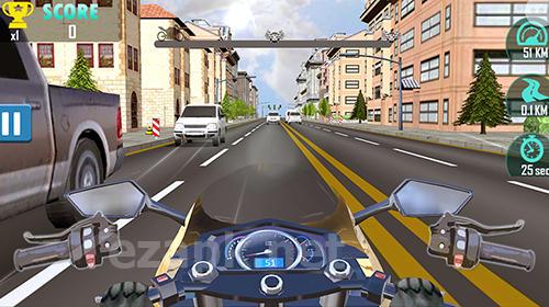 Moto racing: Traffic rider