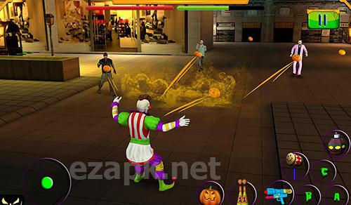 Scary clown: Halloween night