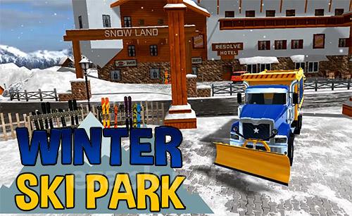 Winter ski park: Snow driver