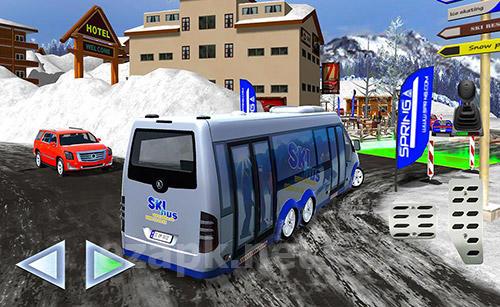 Winter ski park: Snow driver
