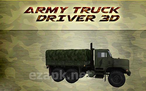 Army truck driver 3D