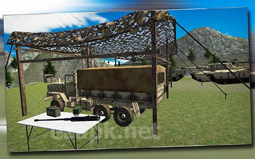 Army truck driver 3D