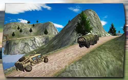 Army truck driver 3D