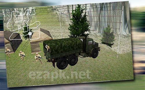 Army truck driver 3D