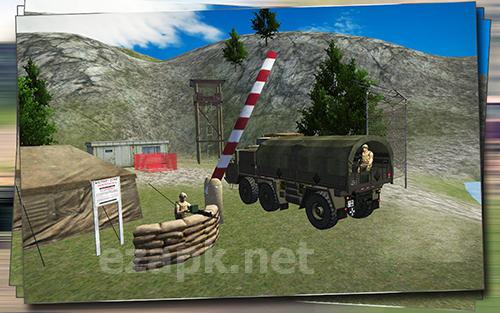 Army truck driver 3D