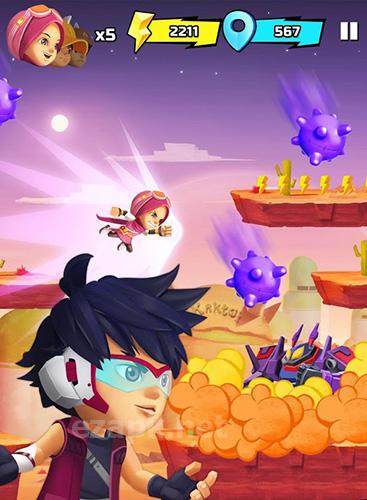 Boboiboy galaxy run: Fight aliens to defend Earth!