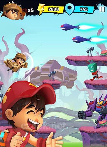 Boboiboy galaxy run: Fight aliens to defend Earth!