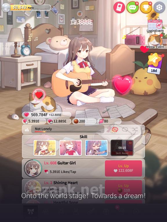 Guitar Girl : Relaxing Music Game