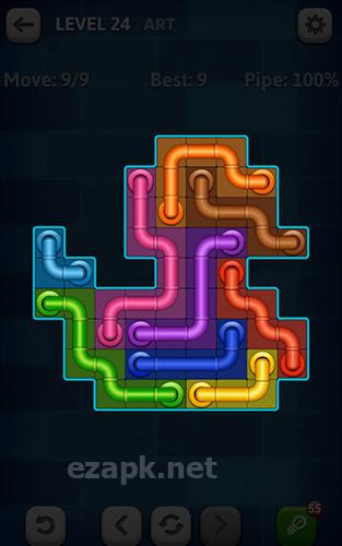 Line puzzle: Pipe art