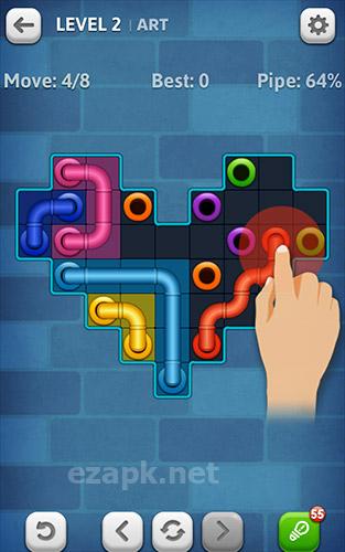 Line puzzle: Pipe art