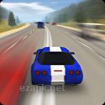 Freeway traffic rush