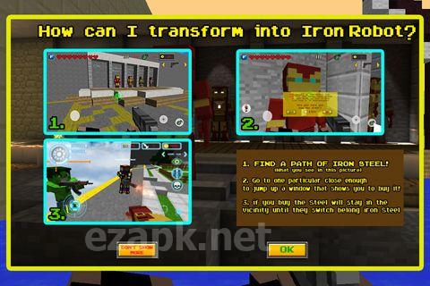 Block iron robot